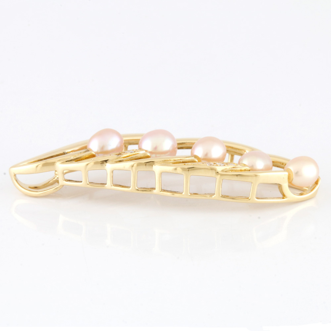 ミキモト MIKIMOTO ペンダントトップ 葉 葉っぱ リーフ K18ゴールド