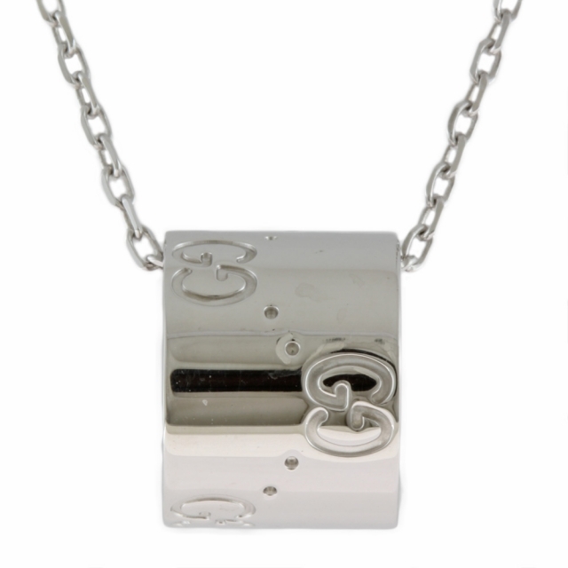 G - 【中古】グッチ GUCCI ネックレス K18ホワイトゴールドの通販 by