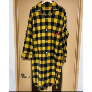 COMMEdesGARCONS】希少 13AW ネイティブ柄 ロングコート メーカー