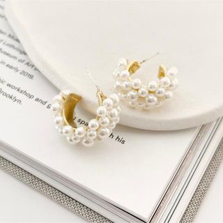 イエナ(IENA)のパールフープピアス(ピアス)