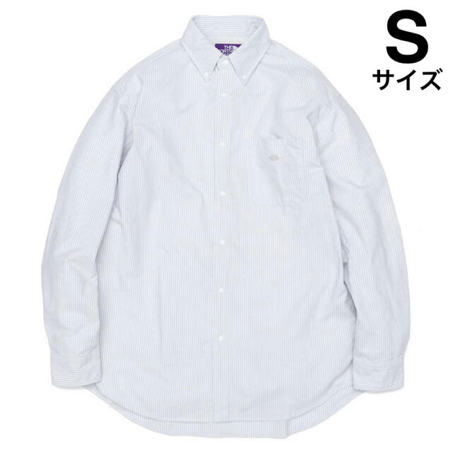 ザ ノースフェイス パープルレーベル ストライプコットンOX B.Dシャツ XL