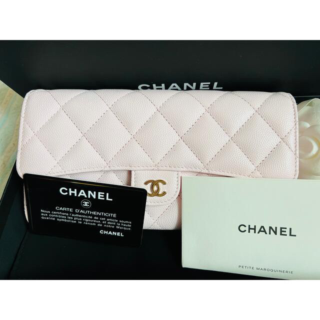 輝い CHANEL - CHANEL シャネル マトラッセ ロングフラップウォレット ...