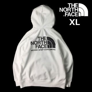 ザノースフェイス(THE NORTH FACE)のノースフェイス W パーカー US限定 上質 裏起毛(XL)白 181130(パーカー)