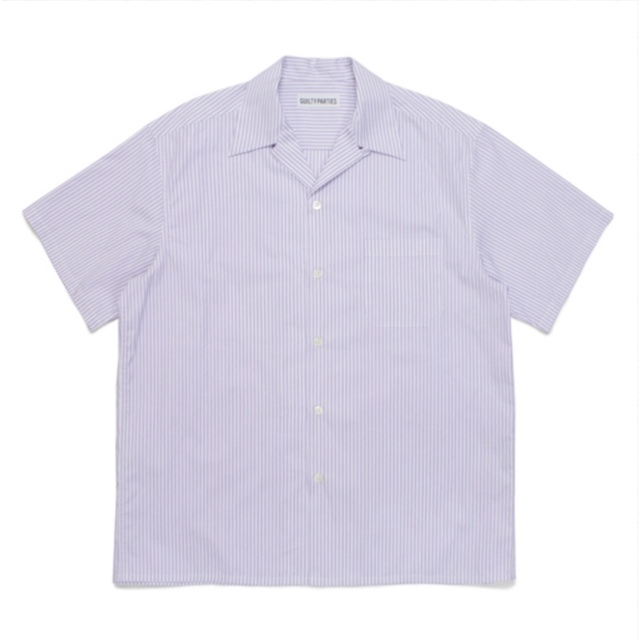 WACKO MARIA STRIPED OPEN COLLARED SHIRT