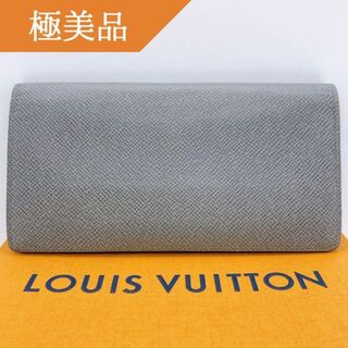 ヴィトン(LOUIS VUITTON) タイガ 長財布(メンズ)（グレー/灰色系）の 