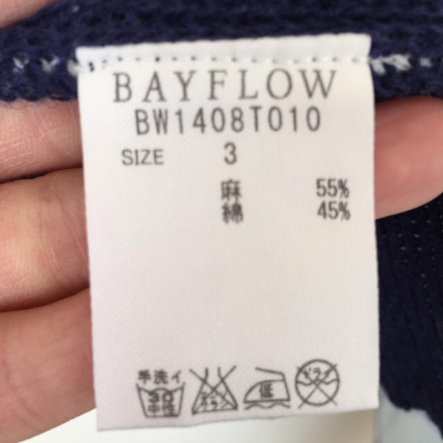 BAYFLOW(ベイフロー)のBAY FLOW / 麻、綿ニット レディースのトップス(ニット/セーター)の商品写真