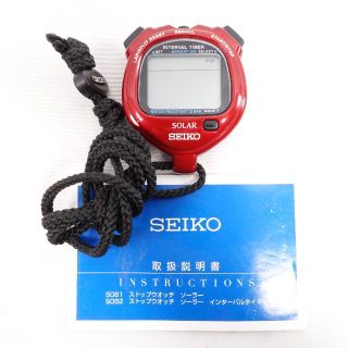 セイコー(SEIKO)のSEIKO セイコー　インターバルタイマー　レッド(日用品/生活雑貨)