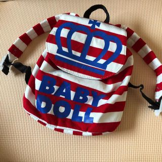 ベビードール(BABYDOLL)のBABYDOLL ベビーリュック 赤白 ボーダー(リュックサック)