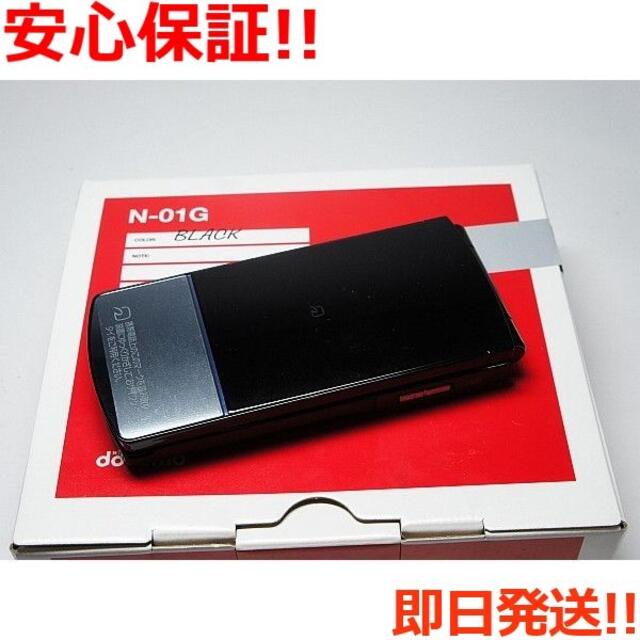 NEC(エヌイーシー)の新品 N-01G ブラック 白ロム スマホ/家電/カメラのスマートフォン/携帯電話(携帯電話本体)の商品写真