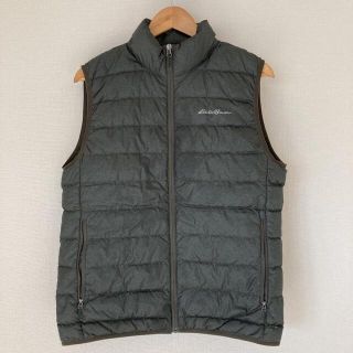 Eddie Bauer   メンズ ダウンベスト カーキ Sサイズの通販 by マツダ