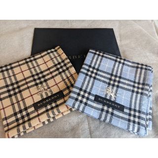 バーバリー(BURBERRY)のバーバリーハンカチ2枚セット(ハンカチ/ポケットチーフ)