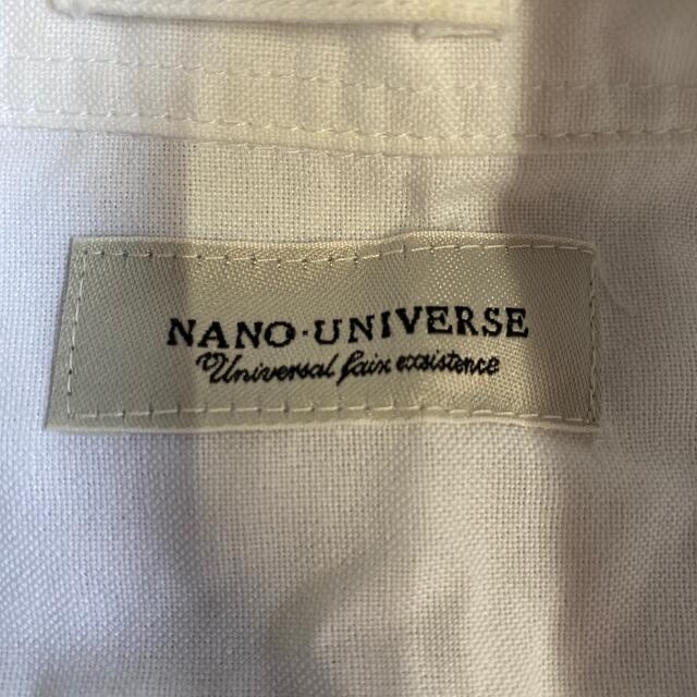 nano・universe(ナノユニバース)のnano universe(ナノユニバース) メンズ 白シャツ メンズのトップス(シャツ)の商品写真