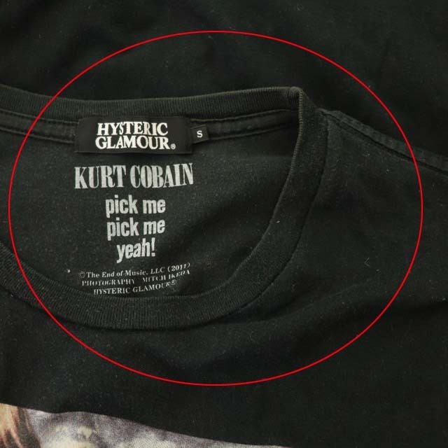 HYSTERIC GLAMOUR(ヒステリックグラマー)のヒステリックグラマー KURT COBAIN プリントTシャツ カットソー 半袖 レディースのトップス(Tシャツ(半袖/袖なし))の商品写真