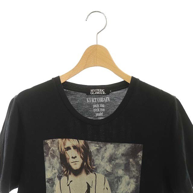 HYSTERIC GLAMOUR(ヒステリックグラマー)のヒステリックグラマー KURT COBAIN プリントTシャツ カットソー 半袖 レディースのトップス(Tシャツ(半袖/袖なし))の商品写真