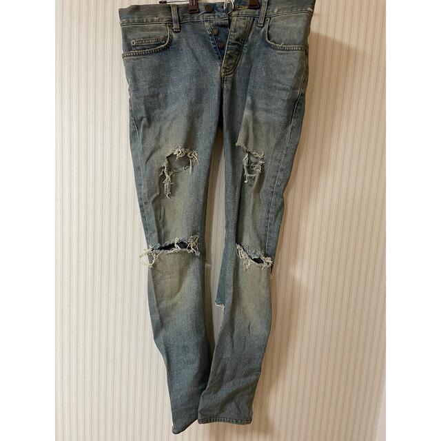 Saint Laurent paris damage denimデニム/ジーンズ