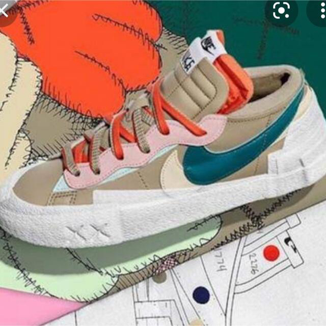 nike blazer low × kaws × sacai - スニーカー