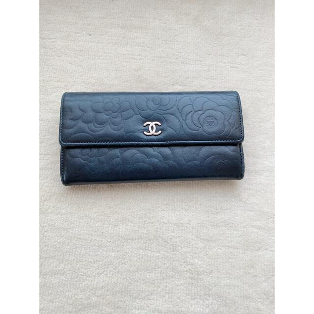 CHANEL カメリア 長財布