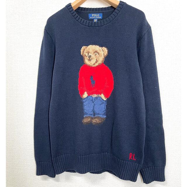 POLO RALPH LAUREN(ポロラルフローレン)のRalph Lauren ラルフローレン 国内正規 ベア ニット セーター XL メンズのトップス(ニット/セーター)の商品写真