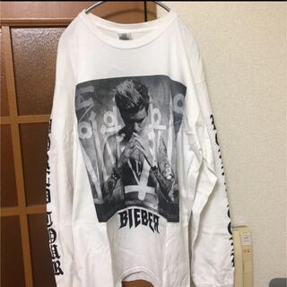 オフホワイト(OFF-WHITE)のJustin Bieber purpose tour ロンT(Tシャツ/カットソー(七分/長袖))