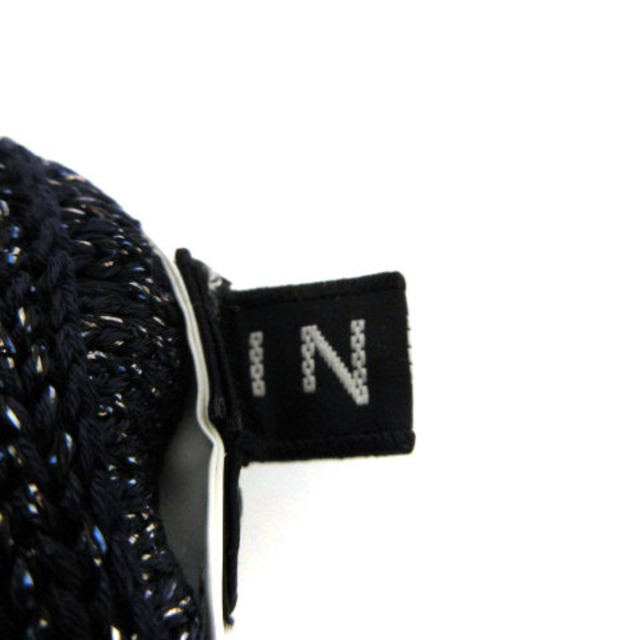 INDIVI(インディヴィ)のINDIVI ニット ノースリーブ Vネック ラメ ネイビー 紺 38 レディースのトップス(ニット/セーター)の商品写真