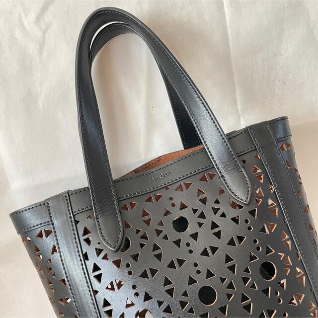 交換送料無料 【MaxMara】Maxi leather bag レザー トートバッグ