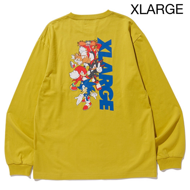 希少 XLARGE SONIC ソニック コラボ イエロー ロンt 長袖