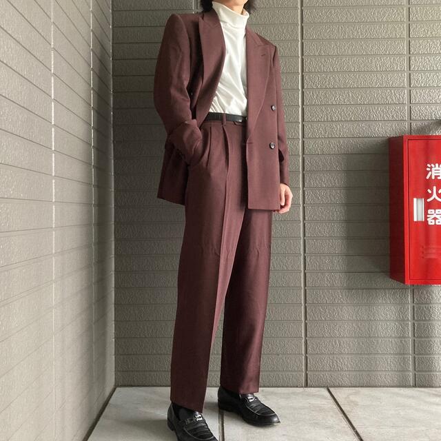 【Vintage】90's JUNMEN バーガンディ セットアップ