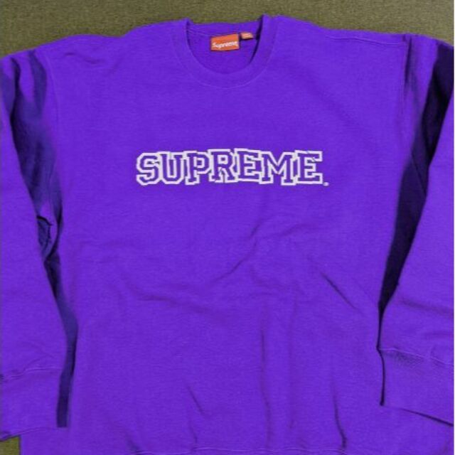 Supreme(シュプリーム)のXXLサイズ/Supreme Shattered Logo Crewneck 紫 メンズのトップス(スウェット)の商品写真