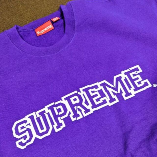 Supreme(シュプリーム)のXXLサイズ/Supreme Shattered Logo Crewneck 紫 メンズのトップス(スウェット)の商品写真