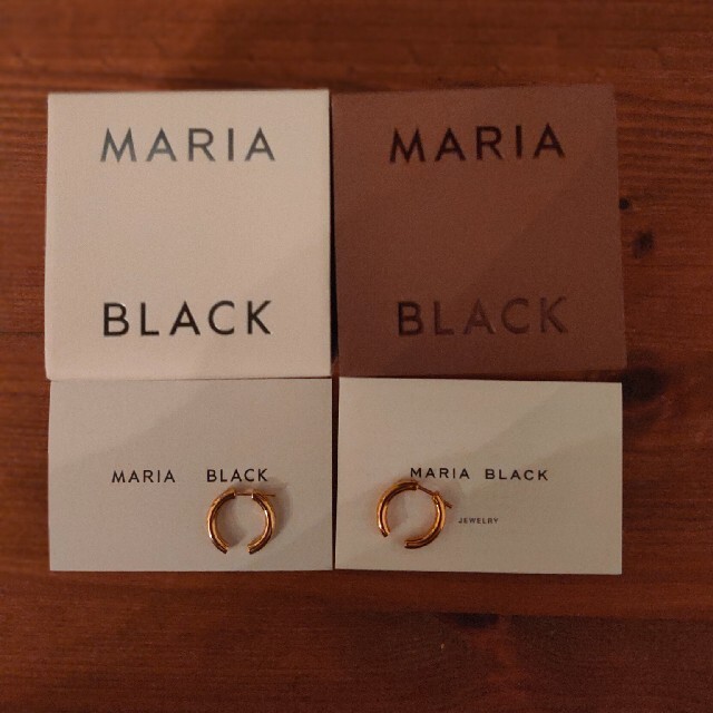 ピアス【美品】正規品  MARIA BLACK  ピアス2つセット