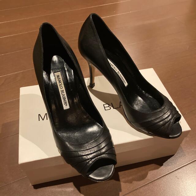 MANOLO BLAHNIK マノロブラニク オープントゥ パンプスハイヒール/パンプス