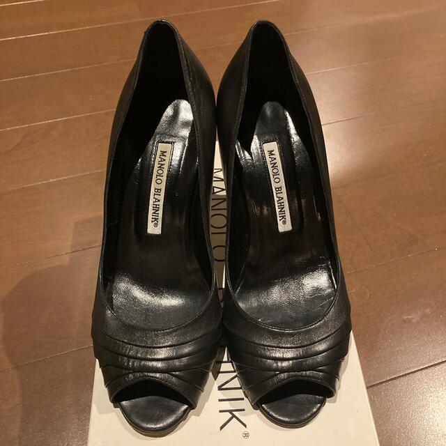 MANOLO BLAHNIK マノロブラニク オープントゥ パンプス ...