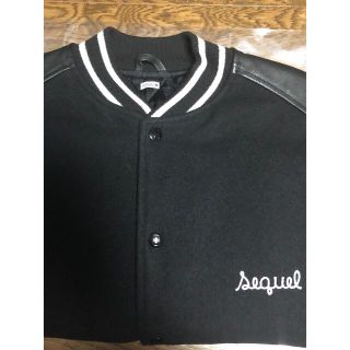 「【新品未使用】SEQUELシークエルFRAGMENTスタジャン/L 黒