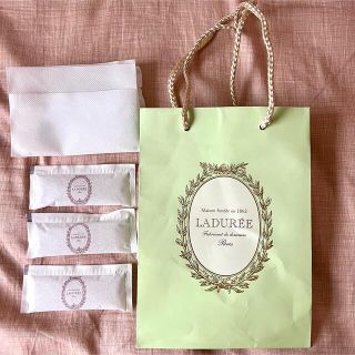 ラデュレ(LADUREE)のLADUREE  保冷剤×3、保冷剤用不織布ケース×3、ショッパー(日用品/生活雑貨)