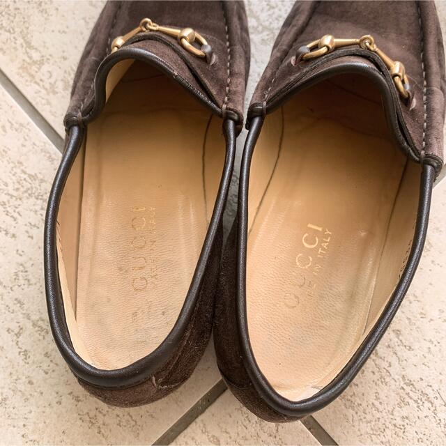 GUCCI グッチ　ローファー　ガンチーニ　ブラウン グッチ レディースシューズ〔ヨルダーン〕 レザー ローファー
