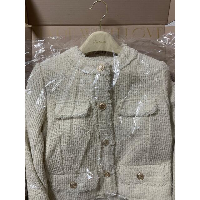 Her lip to(ハーリップトゥ)の【3/8まで】Spring Tweed Jacket ジャケット　M レディースのジャケット/アウター(その他)の商品写真