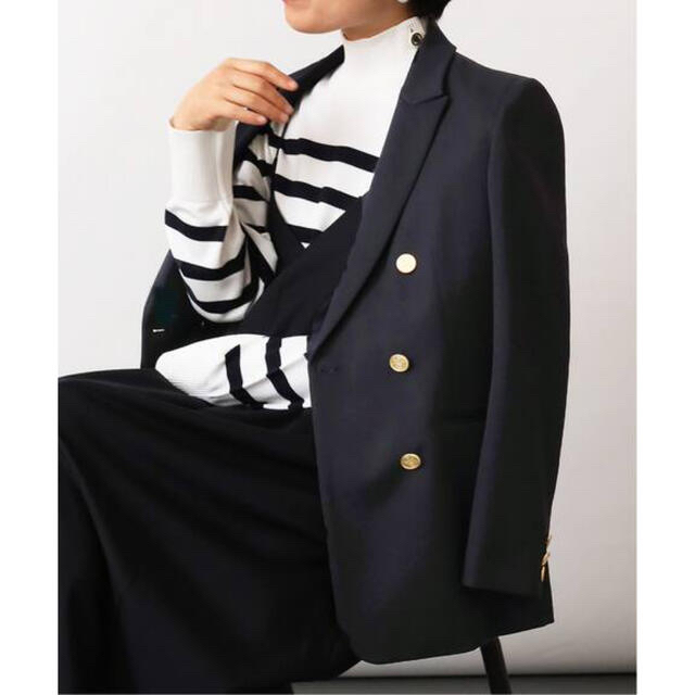 IENA♡maison ウールダブルブレストジャケット♡ネイビーA 36 | www