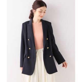 IENA♡maison ウールダブルブレストジャケット♡ネイビーA 36