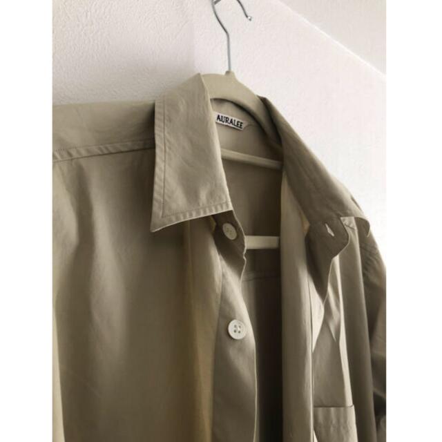 AURALEE Washed Finx Twill Big Shirts