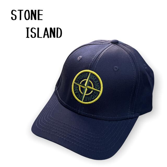 STONE ISLAND ストーンアイランド サークルロゴキャップ 刺繍 紺 | フリマアプリ ラクマ