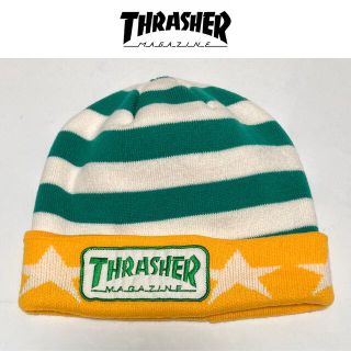 スラッシャー(THRASHER)のTHRASHER　ニット帽　スラッシャー　ボーダー　星　スケボー　スター　帽子(ニット帽/ビーニー)