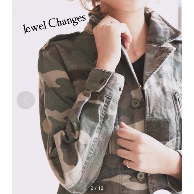 宅急便は割引特典対象! 新品 Jewel changes ミリタリージャケット