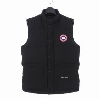 カナダグース(CANADA GOOSE)のカナダグース ワッペン ダウンベスト S ブラック 黒 4154M 国内正規(ダウンベスト)