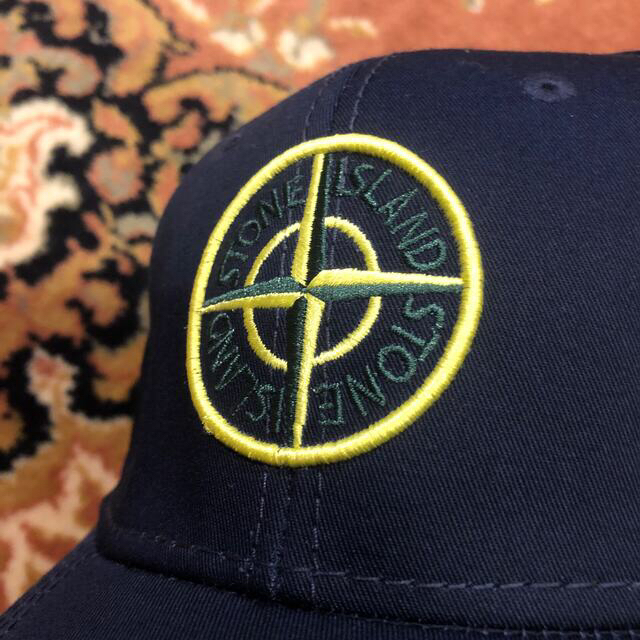 STONE ISLAND(ストーンアイランド)のSTONE ISLAND ストーンアイランド cap キャップ 刺繍 ネイビー メンズの帽子(キャップ)の商品写真