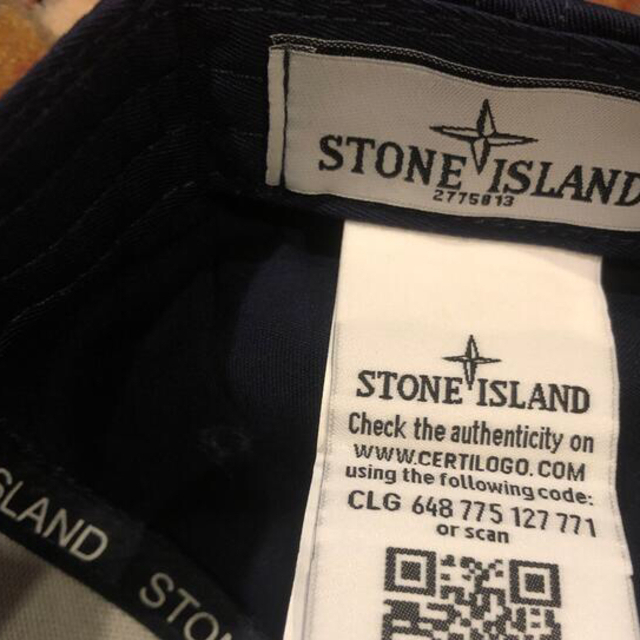 STONE ISLAND(ストーンアイランド)のSTONE ISLAND ストーンアイランド cap キャップ 刺繍 ネイビー メンズの帽子(キャップ)の商品写真