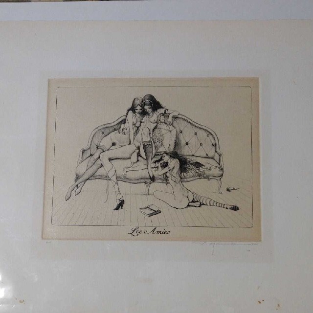 山本六三 銅版画 版画 アルフォンスイノウエ 生田耕作 澁澤龍彦