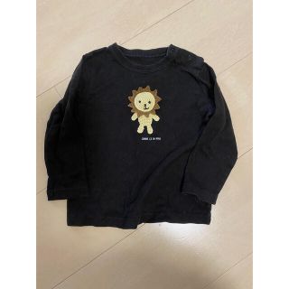 コムサデモード(COMME CA DU MODE)のコムサデモード 長袖Tシャツ 90 ブラック ライオン ロンT(ドレス/フォーマル)