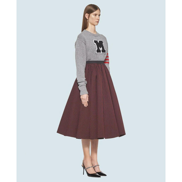 Miu Miu ボリューム フレア ロングスカート