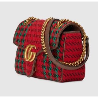 GUCCI GGマーモント フラップショルダーバッグ マルチカラー ...