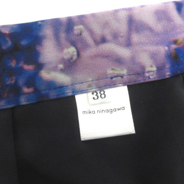 other(アザー)のmika ninagawa スカート フレア プリーツ ミモレ丈 花柄 38 レディースのスカート(ロングスカート)の商品写真